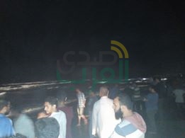 بالصور.. قوات الانقاذ تواصل البحث عن جثتين لشابين لقى مصرعهما غرقاً بمصيف بلطيم