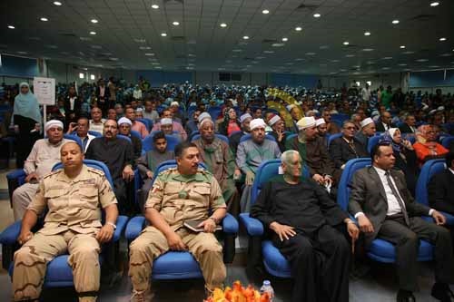 بالصور.. مؤتمر " قنا ضد الإرهاب "يرسل برقية تأييد للسيسي 