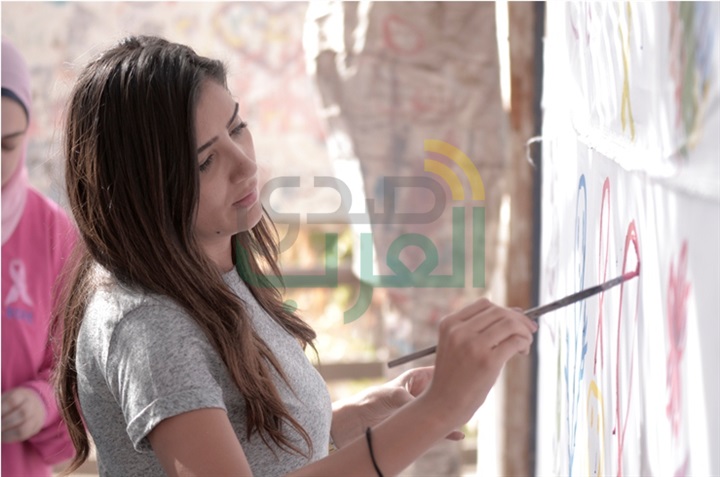 بالصور.. بالألوان والرسم مي عمر تلعب في يوم ترفيهي لمكافحه سرطان الثدي بالصور.. بالألوان والرسم مي عمر تلعب في يوم ترفيهي لمكافحه سرطان الثدي