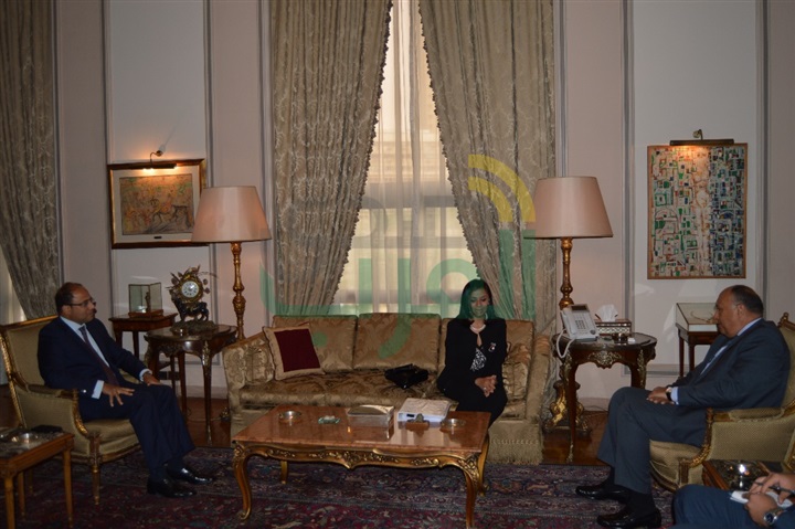 وزير الخارجية يستقبل رئيسة المجلس القومي للمرأة