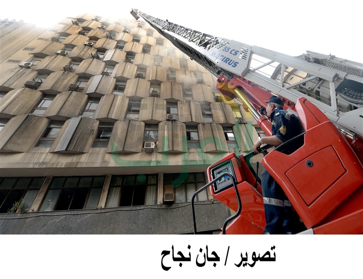 بالصور.. التفاصيل الكاملة لحريق مبنى التأمينات الاجتماعية