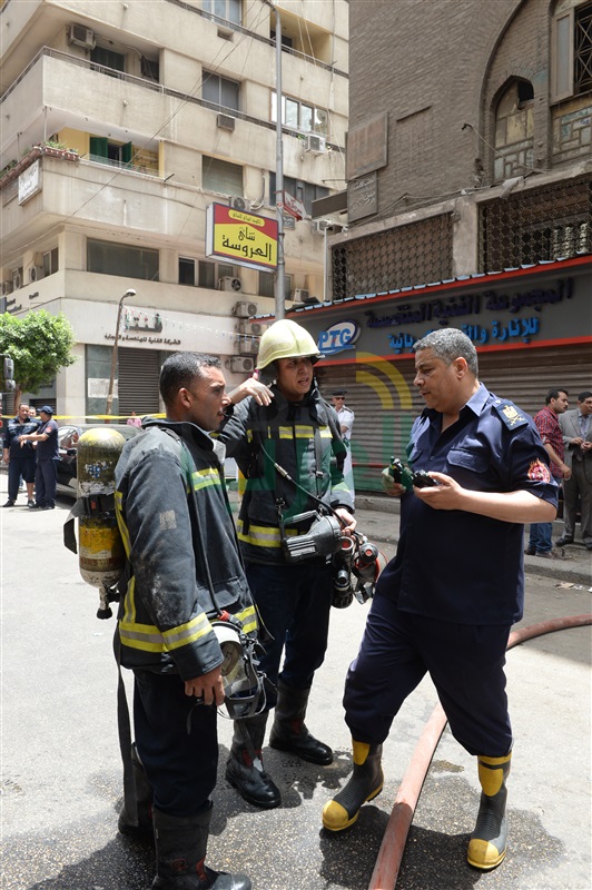 بالصور.. التفاصيل الكاملة لحريق مبنى التأمينات الاجتماعية