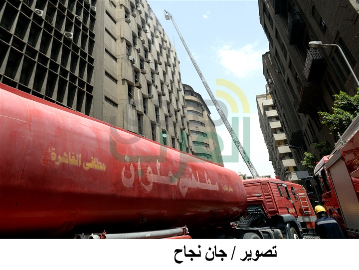 بالصور.. التفاصيل الكاملة لحريق مبنى التأمينات الاجتماعية