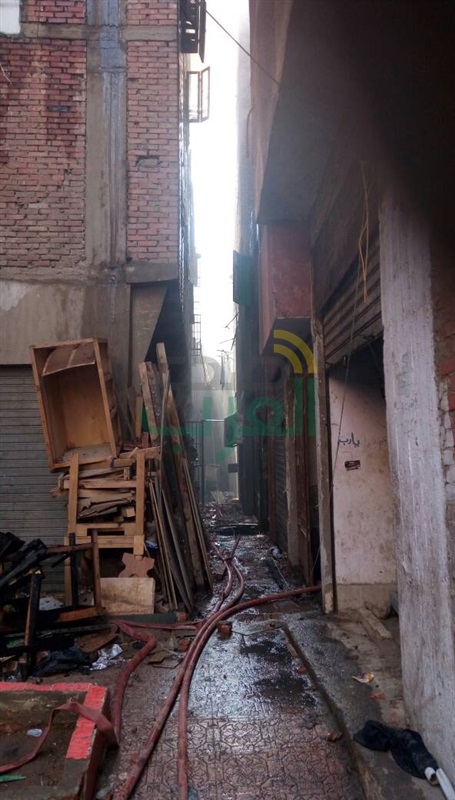 السيطرة على حريق هائل بمخازن أخشاب خلف مديرية أمن القاهرة