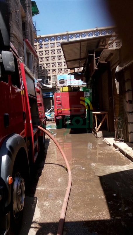 السيطرة على حريق هائل بمخازن أخشاب خلف مديرية أمن القاهرة