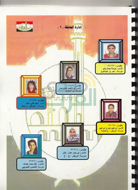 ننشر صور الطلبة المتفوقين فى الشهادة الابتدائية بالقليوبية