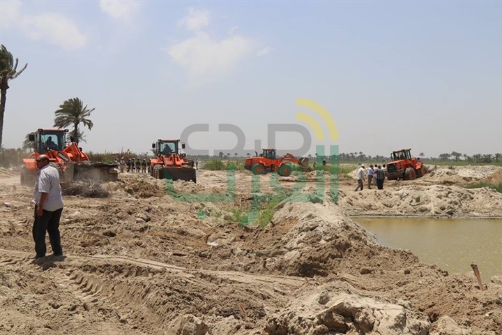 بالصور.. محافظ كفر الشيخ يقود حملة لإزالة التعديات على 417 فدانًا في البرلس