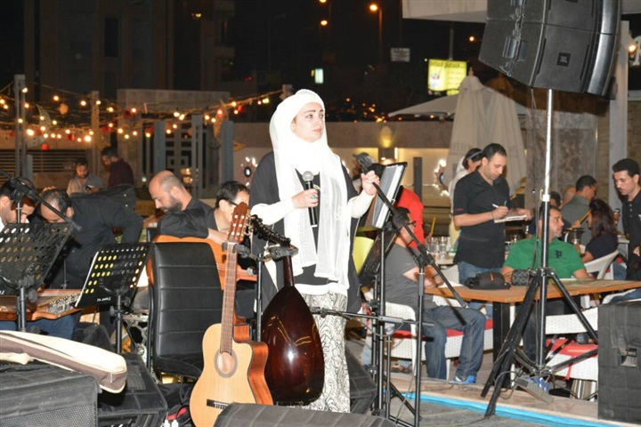 عايدة الايوبى فى سهرة رمضانية مميز فى خيمة ليالى الحسين التجمع  
