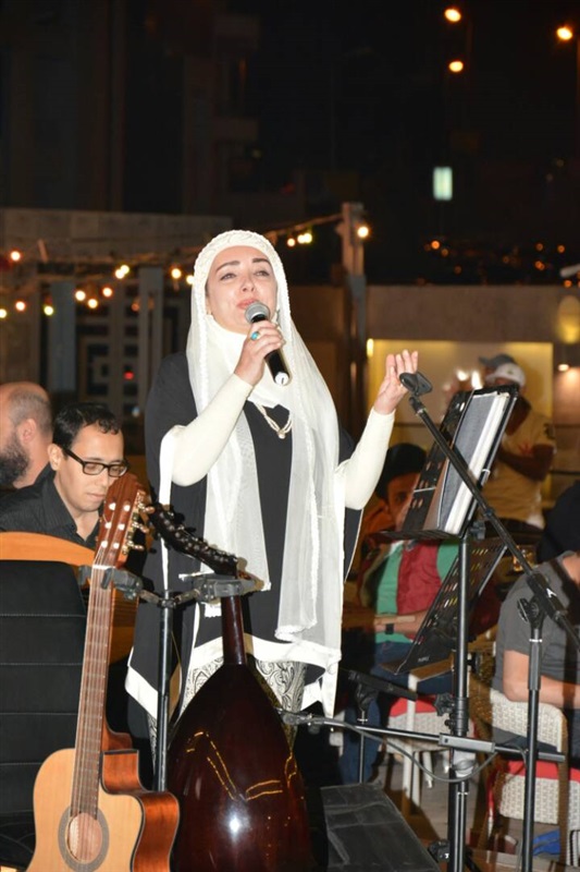 عايدة الايوبى فى سهرة رمضانية مميز فى خيمة ليالى الحسين التجمع  