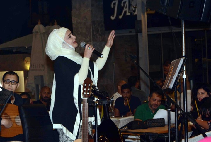 عايدة الايوبى فى سهرة رمضانية مميز فى خيمة ليالى الحسين التجمع  