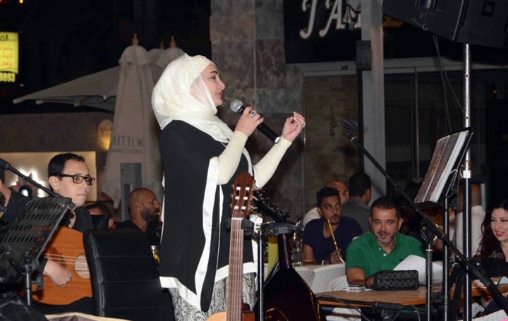 عايدة الايوبى فى سهرة رمضانية مميز فى خيمة ليالى الحسين التجمع  