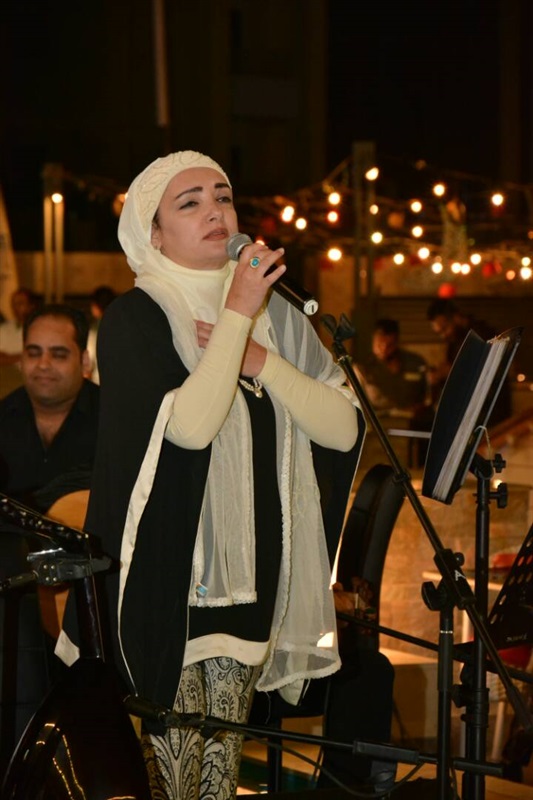 عايدة الايوبى فى سهرة رمضانية مميز فى خيمة ليالى الحسين التجمع  