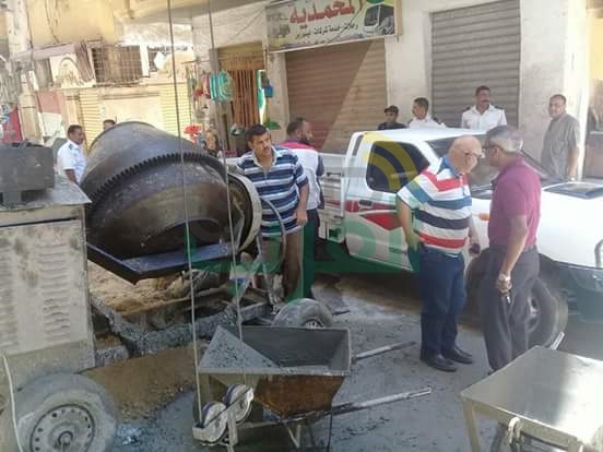 حملة بحي غرب لإيقاف الأعمال بعقارات بمنطقة كرموز 