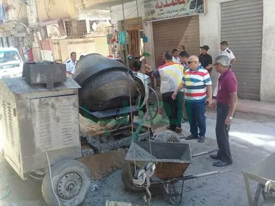 حملة بحي غرب لإيقاف الأعمال بعقارات بمنطقة كرموز 