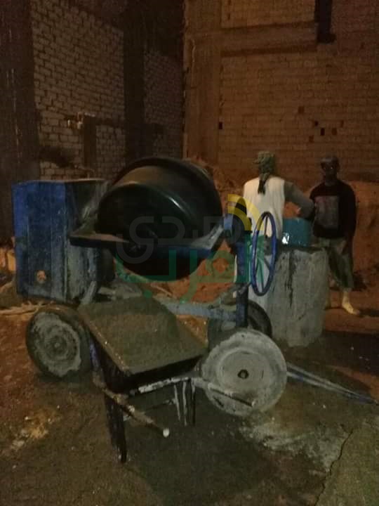 حملات إزالة مكثفة بحي ثان المنتزة للتصدي لظاهرة البناء بدون ترخيص