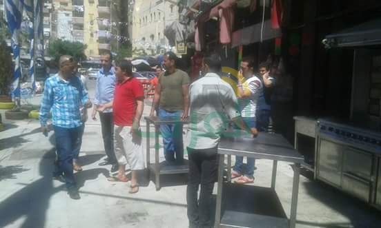 حملة إزالة مكبرة لرفع الاشغالات في نطاق حي وسط بالاسكندرية
