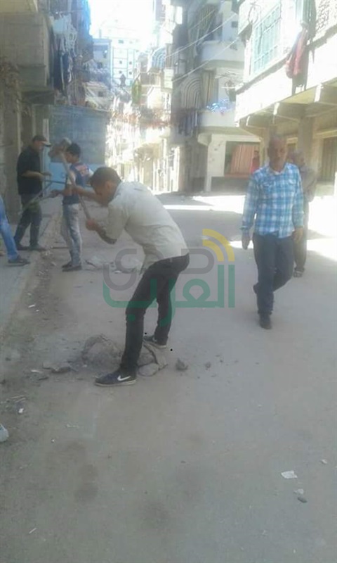 حملة إزالة مكبرة لرفع الاشغالات في نطاق حي وسط بالاسكندرية