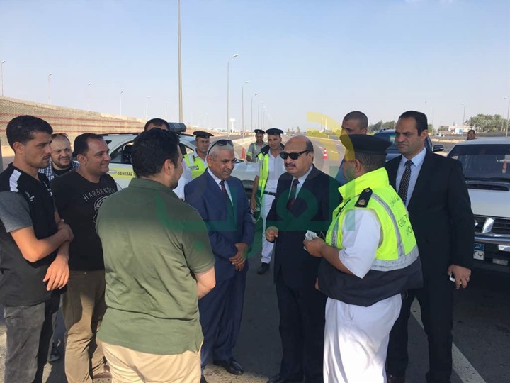 بالصور.. جولة تفقدية لمساعدي الوزير للشرطة المتخصصة والمرور على الطرق السريعة