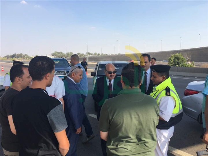 بالصور.. جولة تفقدية لمساعدي الوزير للشرطة المتخصصة والمرور على الطرق السريعة