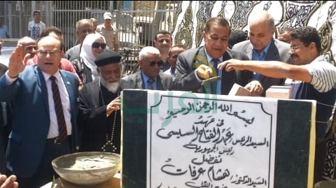 محافظ القليوبية يضع حجر الأساس لكوبري قلما العلوي بتكلفة 150 مليون جنيه