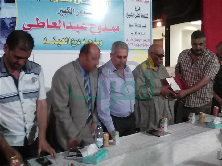 بالصور..« قصور الثقافة» تكرم الشاعر ممدوح عبالعاطي في كفر الشيخ