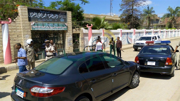 بالصور.. مدير أمن كفر الشيخ يتفقد تأمين لجان الثانوية العامة ببيلا