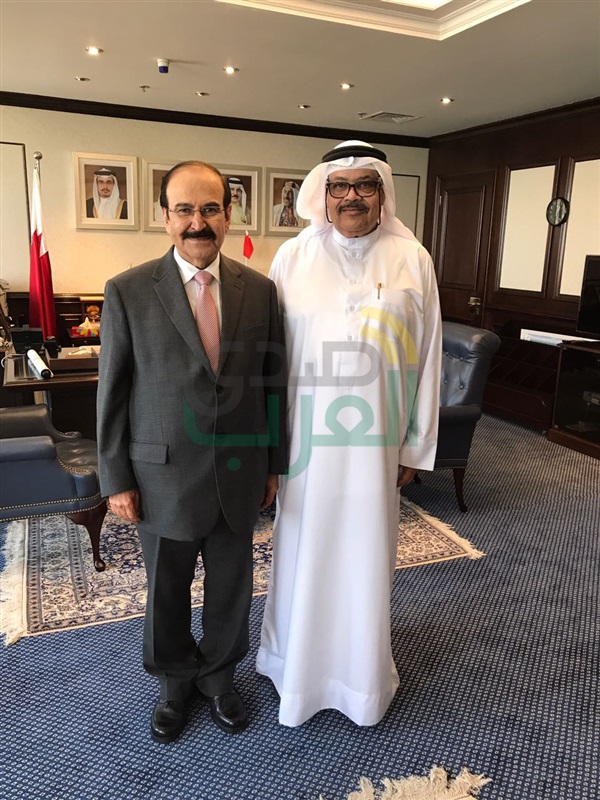 "عبد الحسين بن على ميرزا" يستقبل أحمد المرشد.. ويشيد بـ"صدى العرب" 