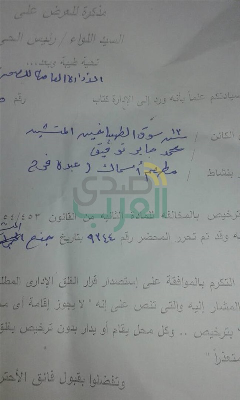 حملة موسعة بحي الجمرك لغلق المحلات غير المرخصة 