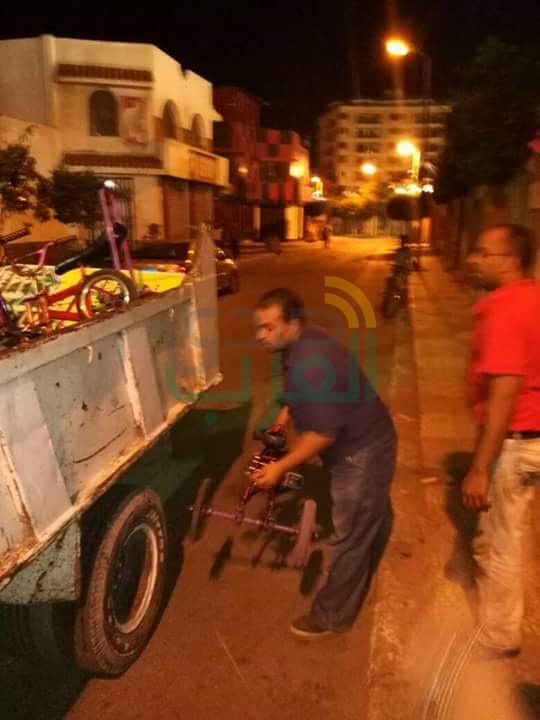 حملة مسائية بحي ثان المنتزة لرفع الإشغالات بالمعمورة الشاطئ