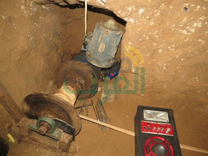 قوات إنفاذ القانون بشمال سيناء تدمر نفق رئيسى واثنين فتحة نفق فرعية على الشريط الحدودى