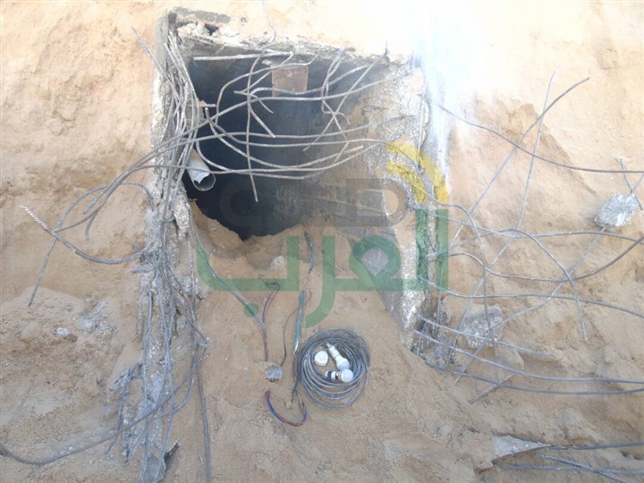 قوات إنفاذ القانون بشمال سيناء تدمر نفق رئيسى واثنين فتحة نفق فرعية على الشريط الحدودى
