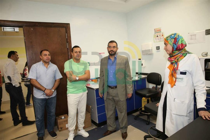 بالصور.. محافظ الأقصر وهشام حنفي ومحمد عمارة في زيارة لمستشفي شفاء الأورمان بالأقصر