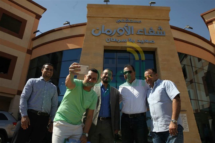 بالصور.. محافظ الأقصر وهشام حنفي ومحمد عمارة في زيارة لمستشفي شفاء الأورمان بالأقصر