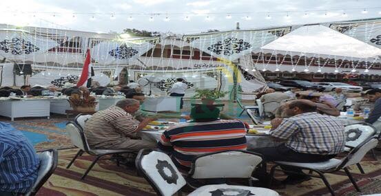 بالصور.. مساعدا وزير الداخلية يشاركان «المجندين» بكفر الشيخ إفطارهم