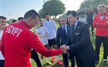 وزير الرياضة يلتقي لاعبي المنتخب فى المعسكر التدريبى لبطولة كأس العرب