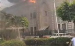  اندلاع حريق هائل فى مبنى وزارة الأوقاف بوسط البلد 