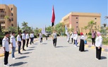 رئيس جامعة كفر الشيخ يستقبل شعلة أسبوع شباب الجامعات المصرية الثالث عشر
