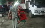 رفع تعديات مقاهي منطقة الاعلاميين خلف مسرح البالون