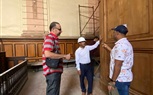 مدير اثار الاسكندرية يتفقد أعمال ترميم محكمة سراي الحقانية