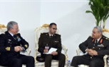  لقاءات ثنائية لقادة الأفرع الرئيسية وكبار قادة القوات المسلحة...على هامش فعاليات اليوم الأول للمعرض  الدولى الثالث للصناعات الدفاعية 
