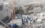 نقل تابوت من داخل مشروع انشاء مستشفي بنها الجديد 