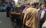 حملة مشتركة على التكاتك بالتعاون مع إدارة سرفيس الجيزة