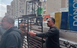 حمله اشغالات وحملة اعلانات بشارع عثمان محرم بالعمرانية 