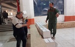 بيع وتوزيع كرتونة تحيا مصر من خلال القوات المسلحة بداخل مركز الشباب المنيب