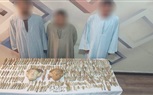 ٣ توابيت خشبية و مومياء..ضبط 3 عناصر إجرامية بحوزتهم قطع اثريه في بنى سويف