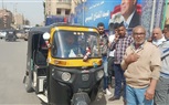 حملة مشتركة على التكاتك بالتعاون مع إدارة سرفيس الجيزة
