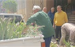 وضع قصارى ورد لتجميل مدخل ديوان عام حى العمرانيه