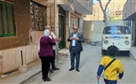 حي العمرانية يزيل عقار مخالف بشارع الجلاء