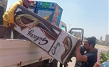 حملة لرفع الإشغالات بكورنيش النيل والوراق