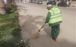 حملة نظافة بشارع الهرم بالجزيرة الوسطي 